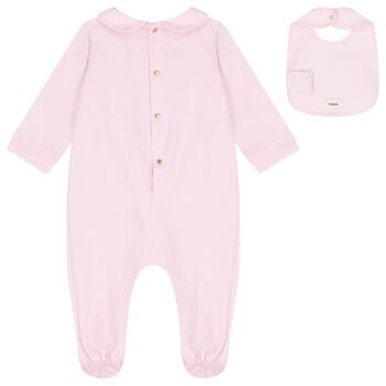 Baby Girls Pink Medusa Logo Babygrow Gift Set