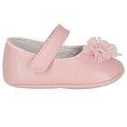 Baby Girls Pink Flower Pre Walker Shoes, 1, hi-res