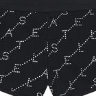 Girls Black Logo Shorts, 1, hi-res
