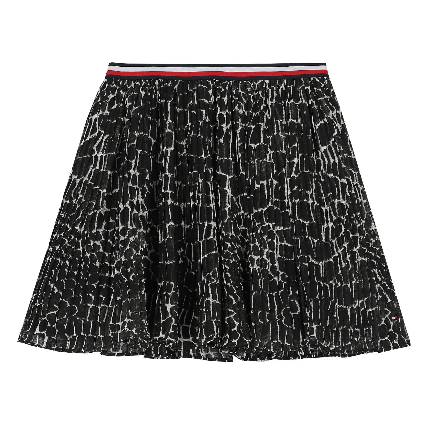 Girls Black Pleated Skirt, 1, hi-res