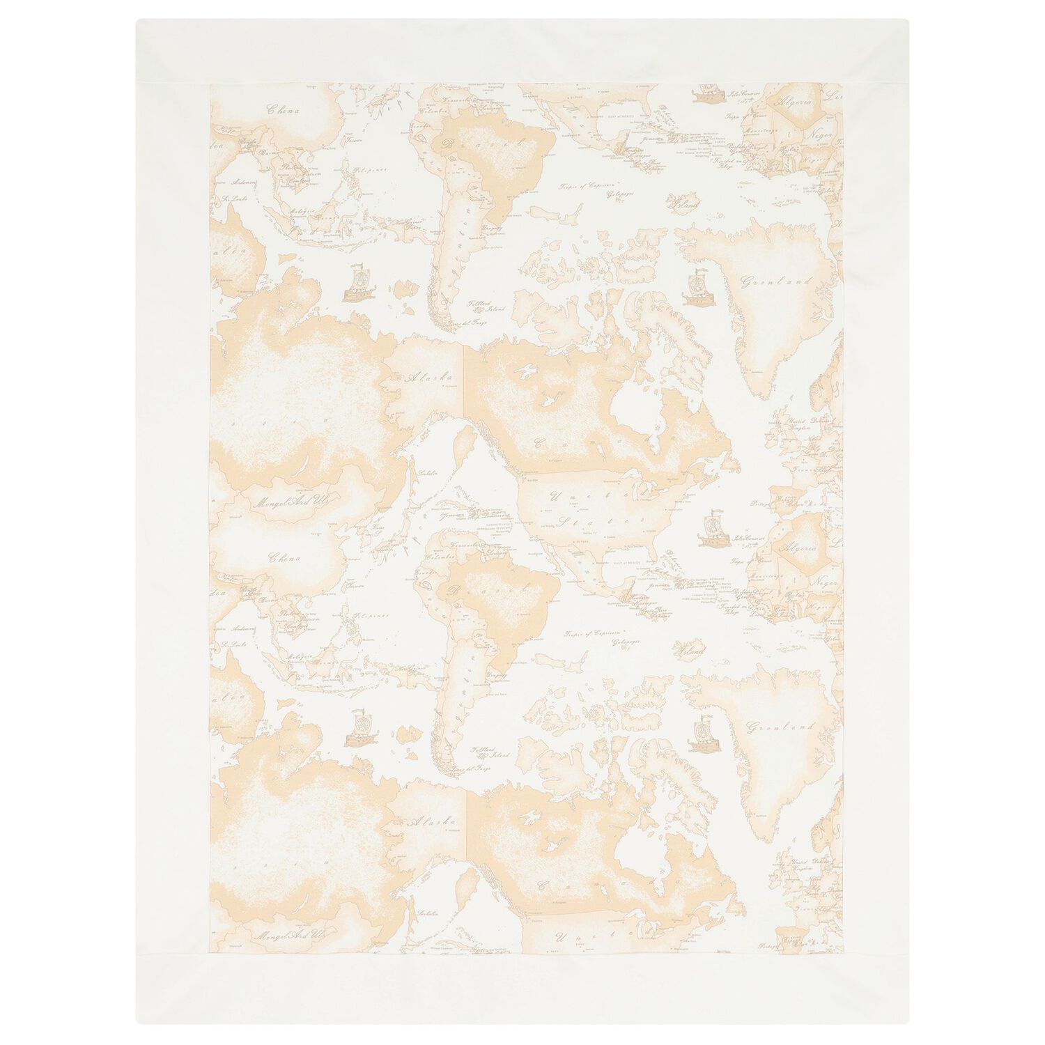 Ivory & Beige Geo Map Babygrow Gift Set, 1, hi-res