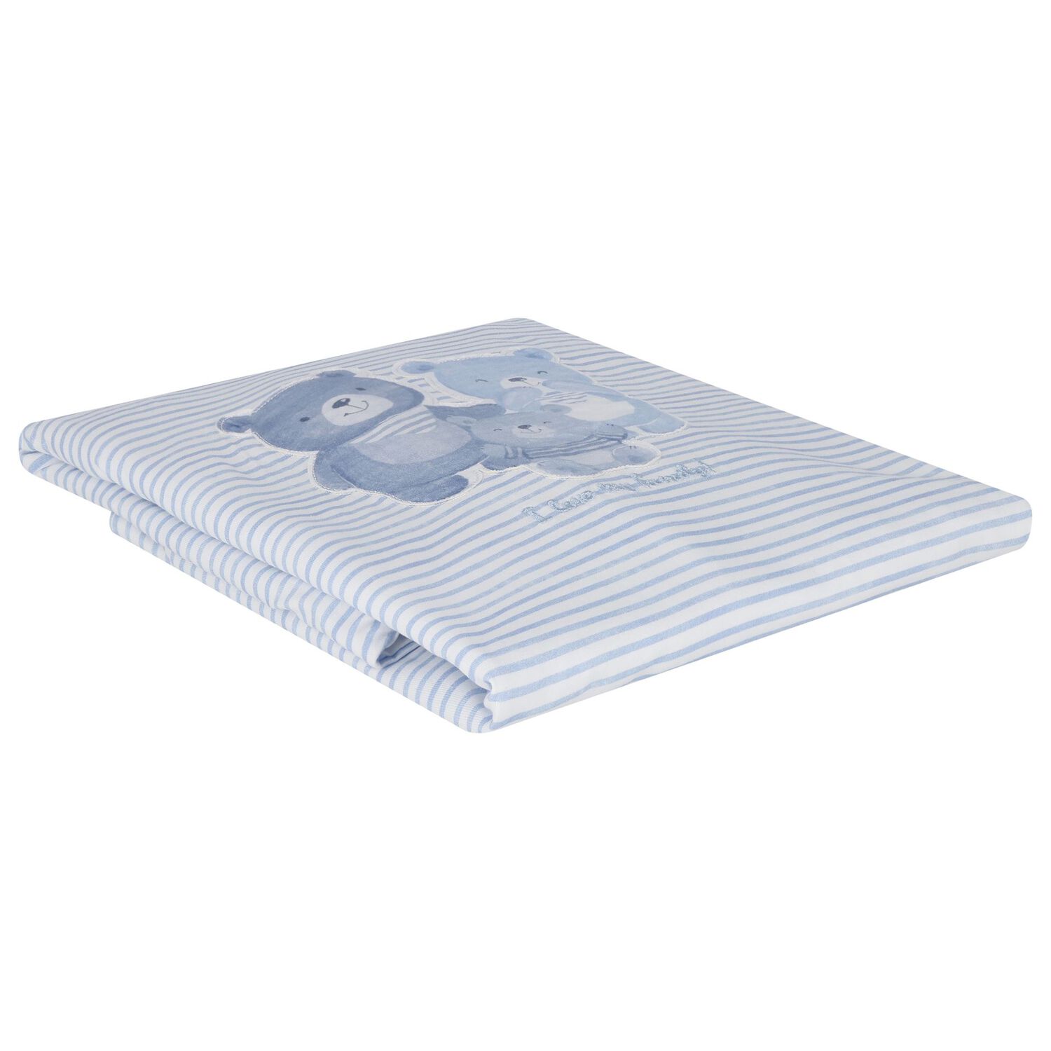 بطانية مخططة باللونين الأبيض والأزرق للأولاد  , 1, hi-res image number null