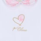 White & Pink Geo Map Babygrow, 1, hi-res