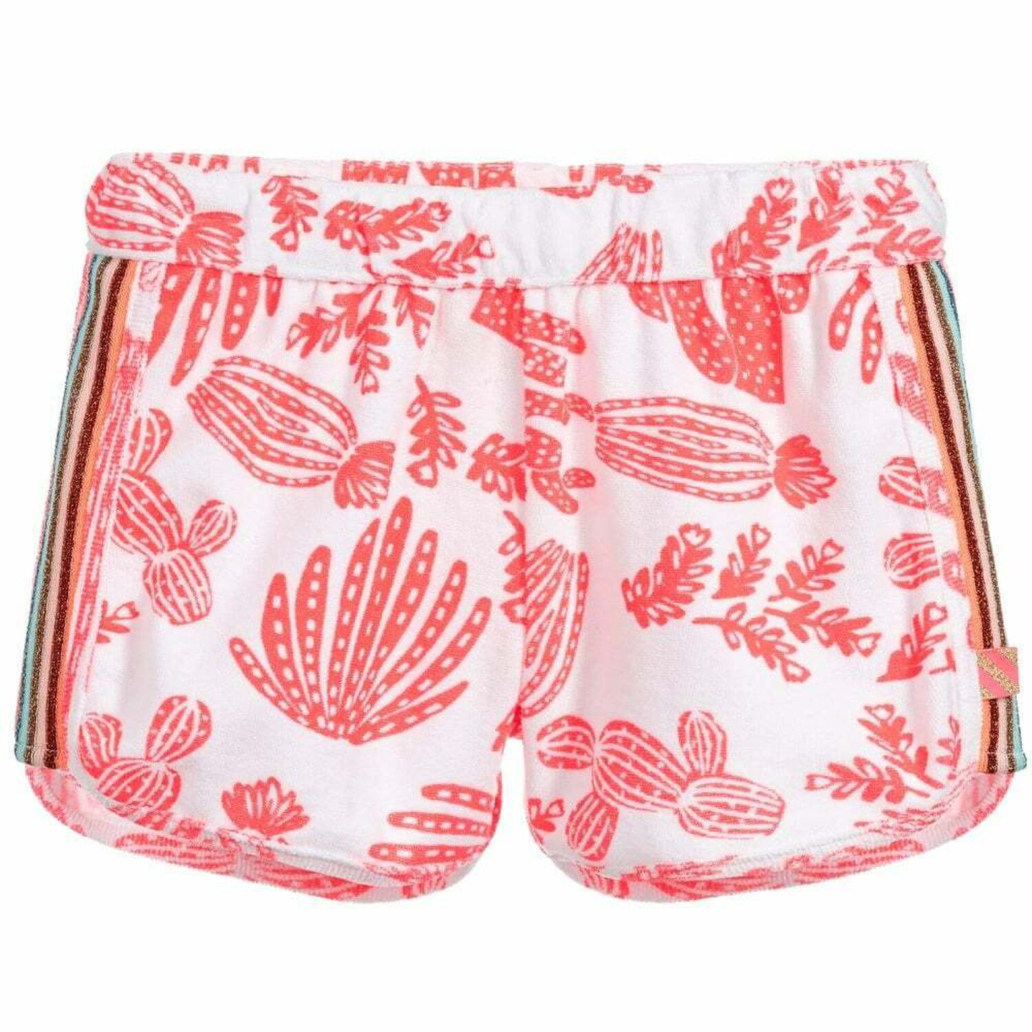 Girls Pink & White Shorts, 1, hi-res