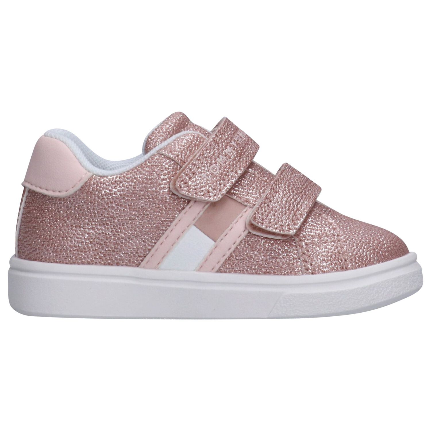Girls Pink Logo Trainers, 1, hi-res
