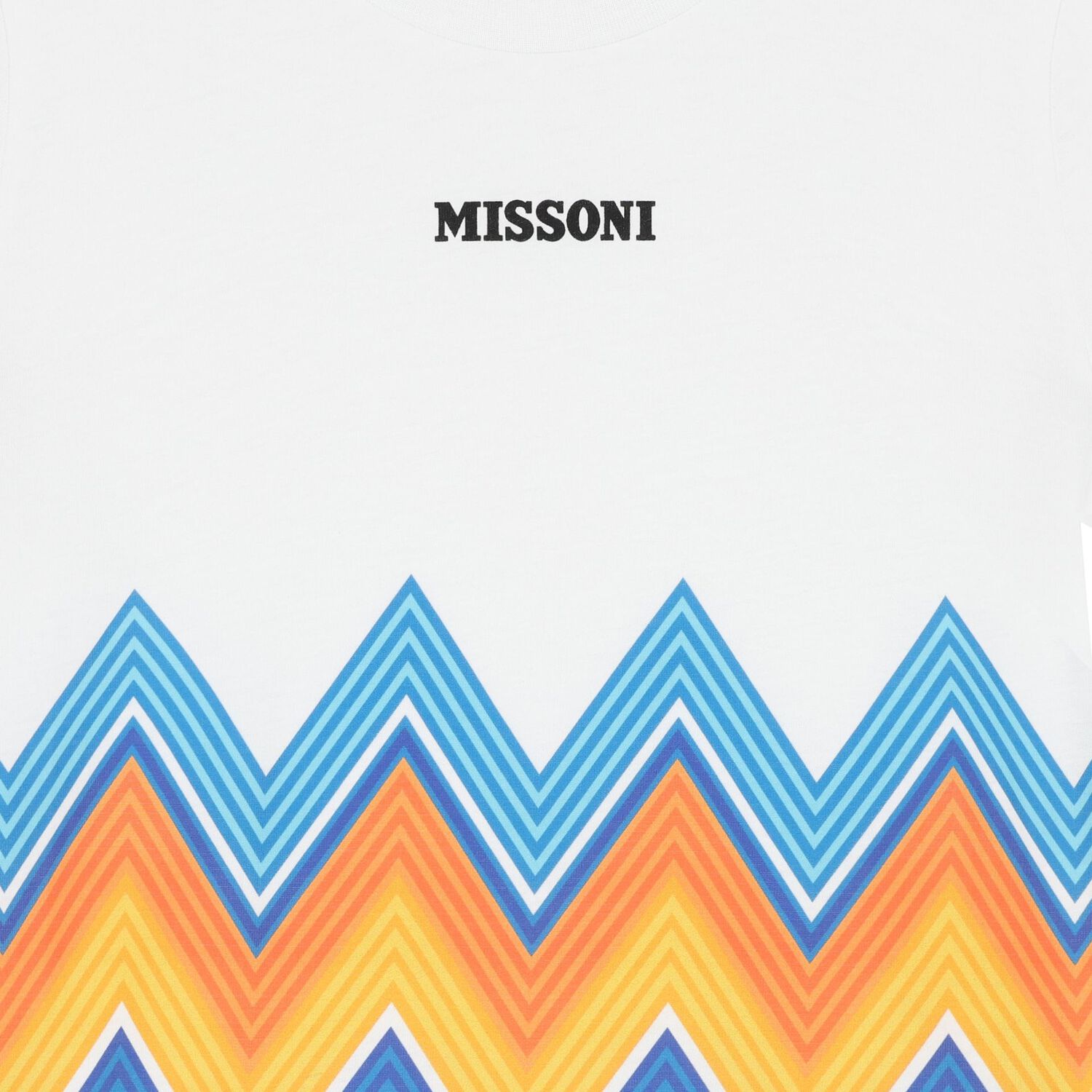 Boys White Zig Zag T-Shirt, 1, hi-res