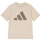 Beige Logo T-Shirt, 1, hi-res