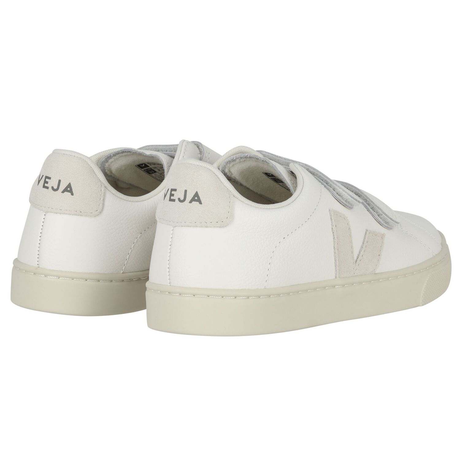 White Logo Leather Trainers , 1, hi-res