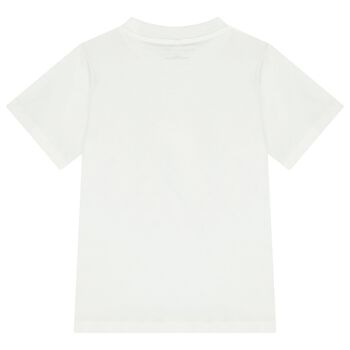 Girls White Fish T-Shirt