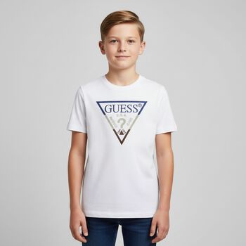 Boys White Logo T-Shirt