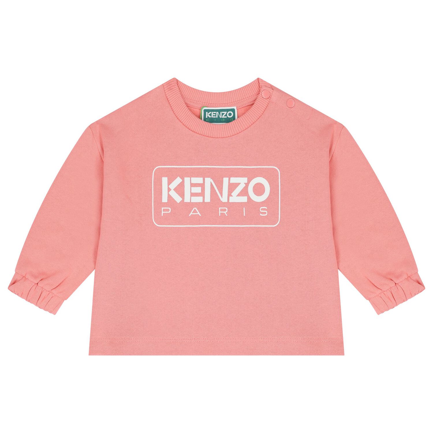 Younger Girls Pink Logo Tracksuit, 1, hi-res