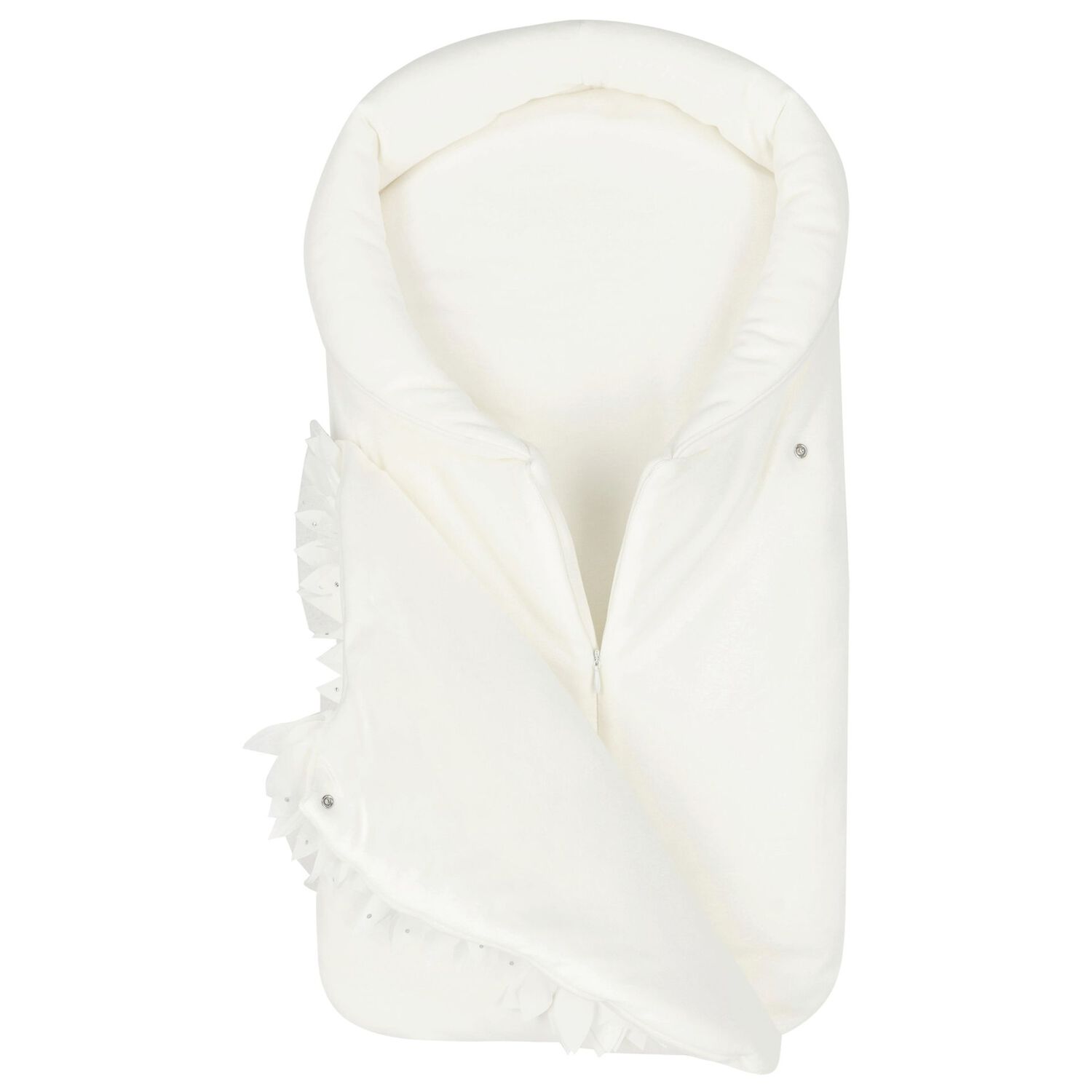 Baby Girls Ivory Swan Nest, 1, hi-res