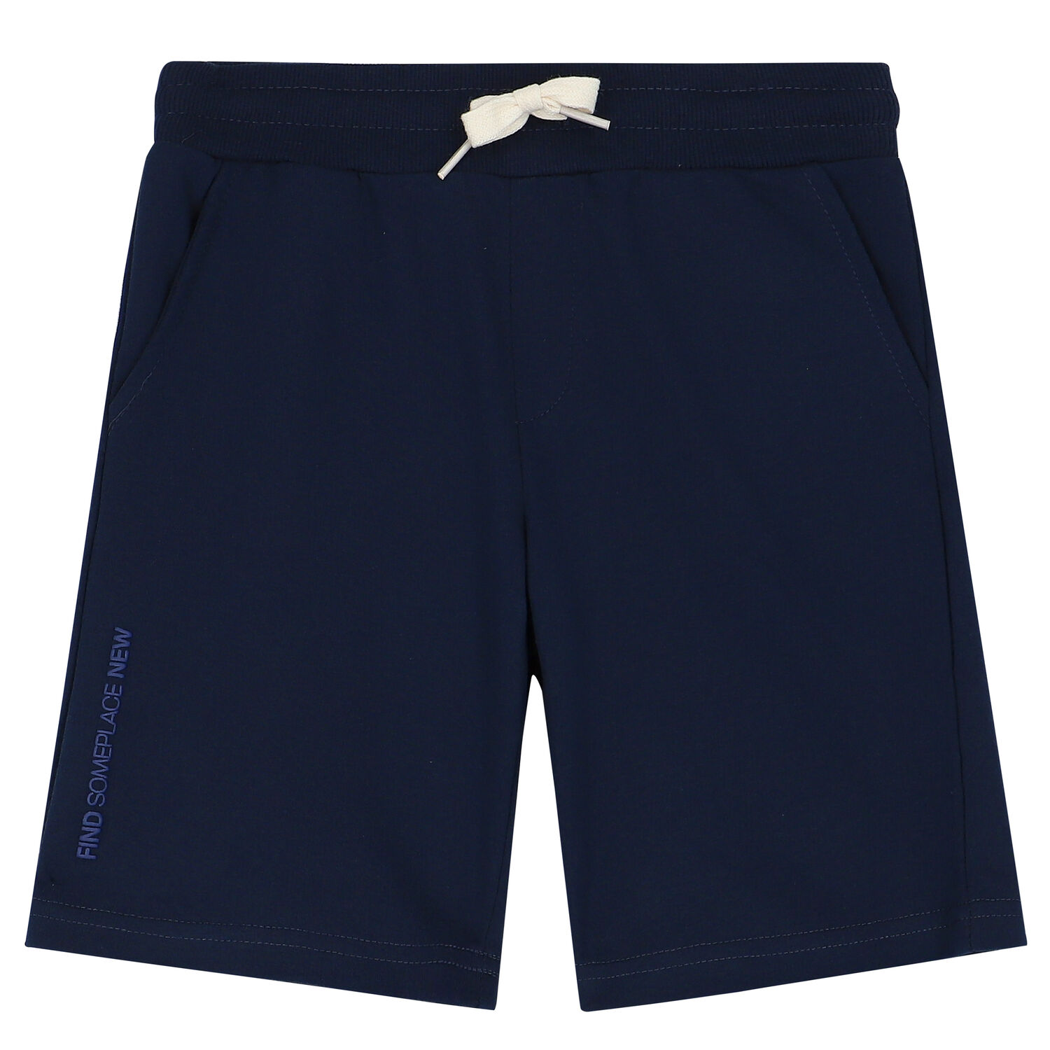 Boys Navy Cotton Shorts, 1, hi-res image number null