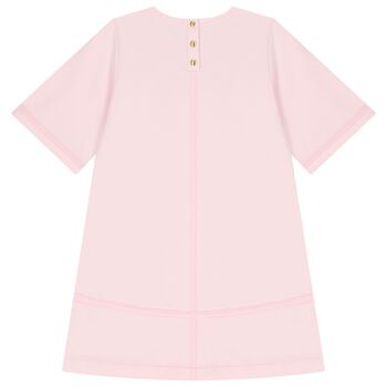 Girls Pink Logo Dress