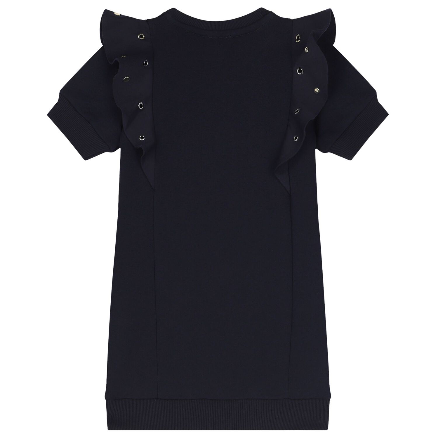 Girls Navy Blue Logo Dress, 2, hi-res