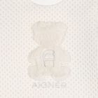 Younger Girls Ivory Faux Fur Teddy Bear Dress, 1, hi-res