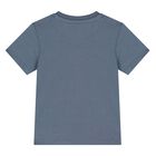 Younger Boys Blue Logo Cotton Shorts Set, 1, hi-res