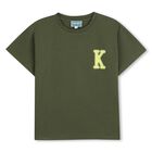 Boys Green Logo T-Shirt, 1, hi-res