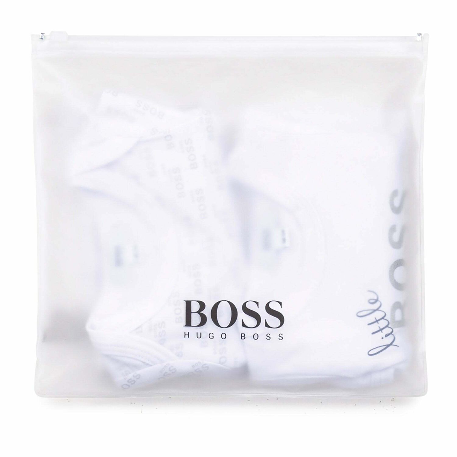 Baby Boys White Logo Bodysuits ( 2-Pack ), 1, hi-res