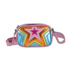 Girls Pink & Multicolor Star Bag, 1, hi-res