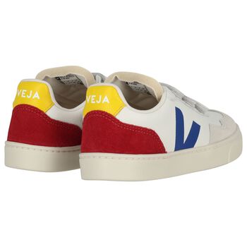 White Logo Leather Trainers 