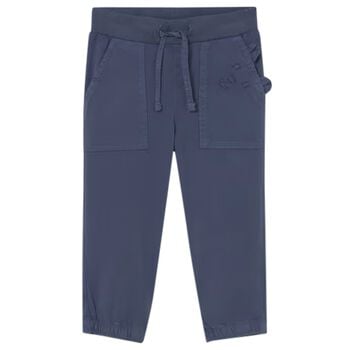Younger Boys Blue Teddy Bear Joggers