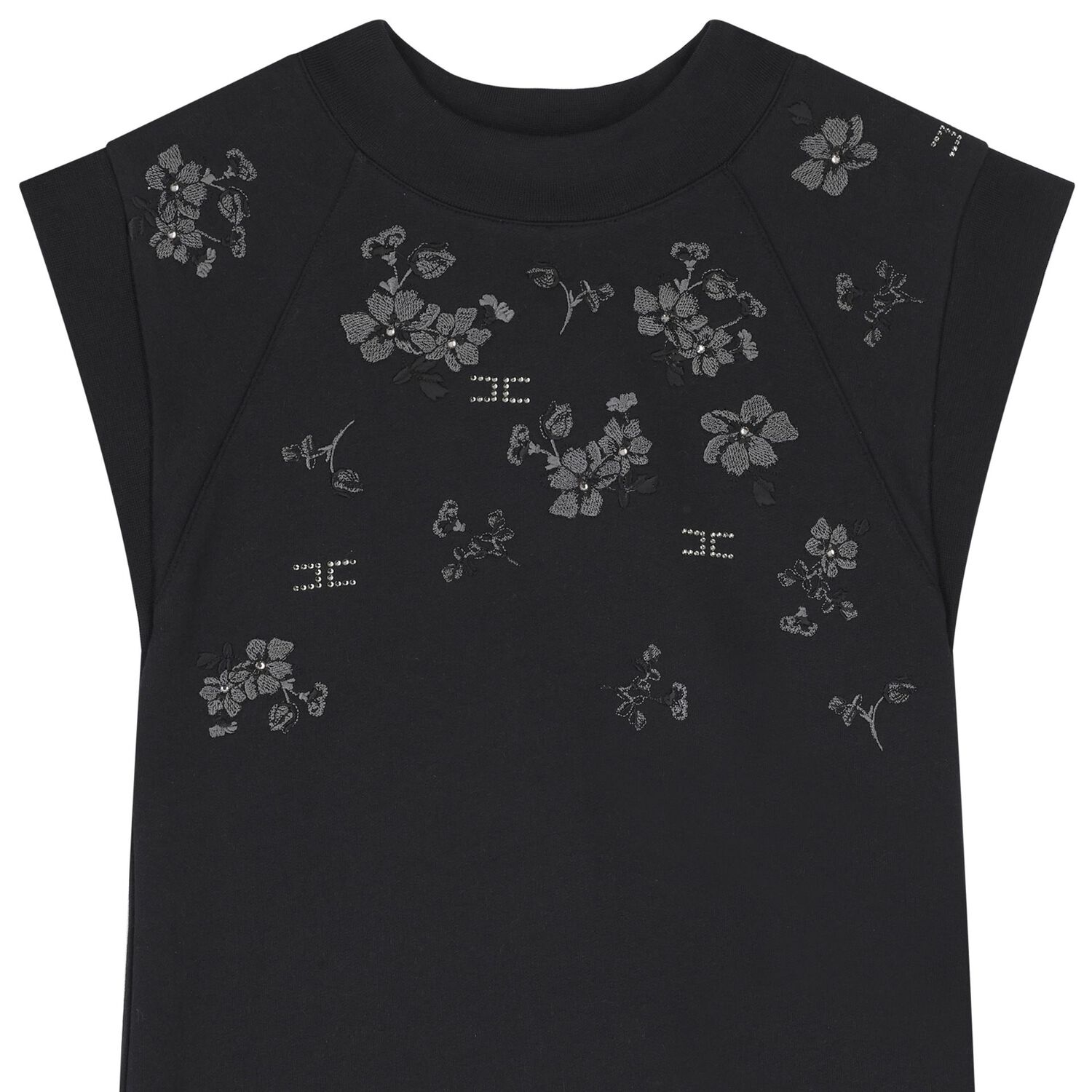 فستان بنات بطبعة الزهور باللون الاسود, 1, hi-res image number null