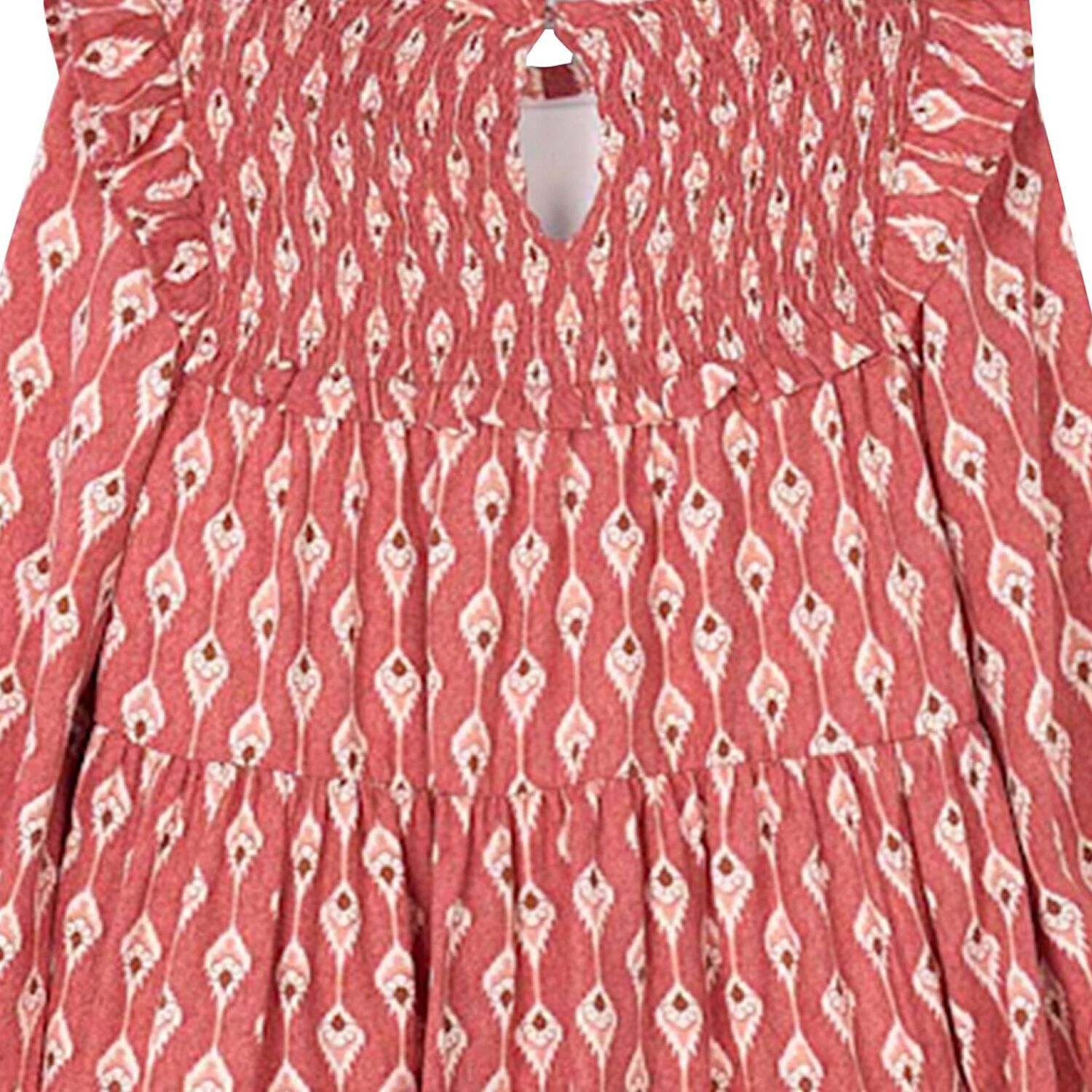 Girls Pink Honeycomb Dress, 1, hi-res