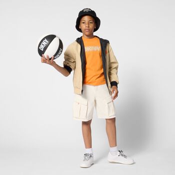 Boys Ivory Logo Shorts