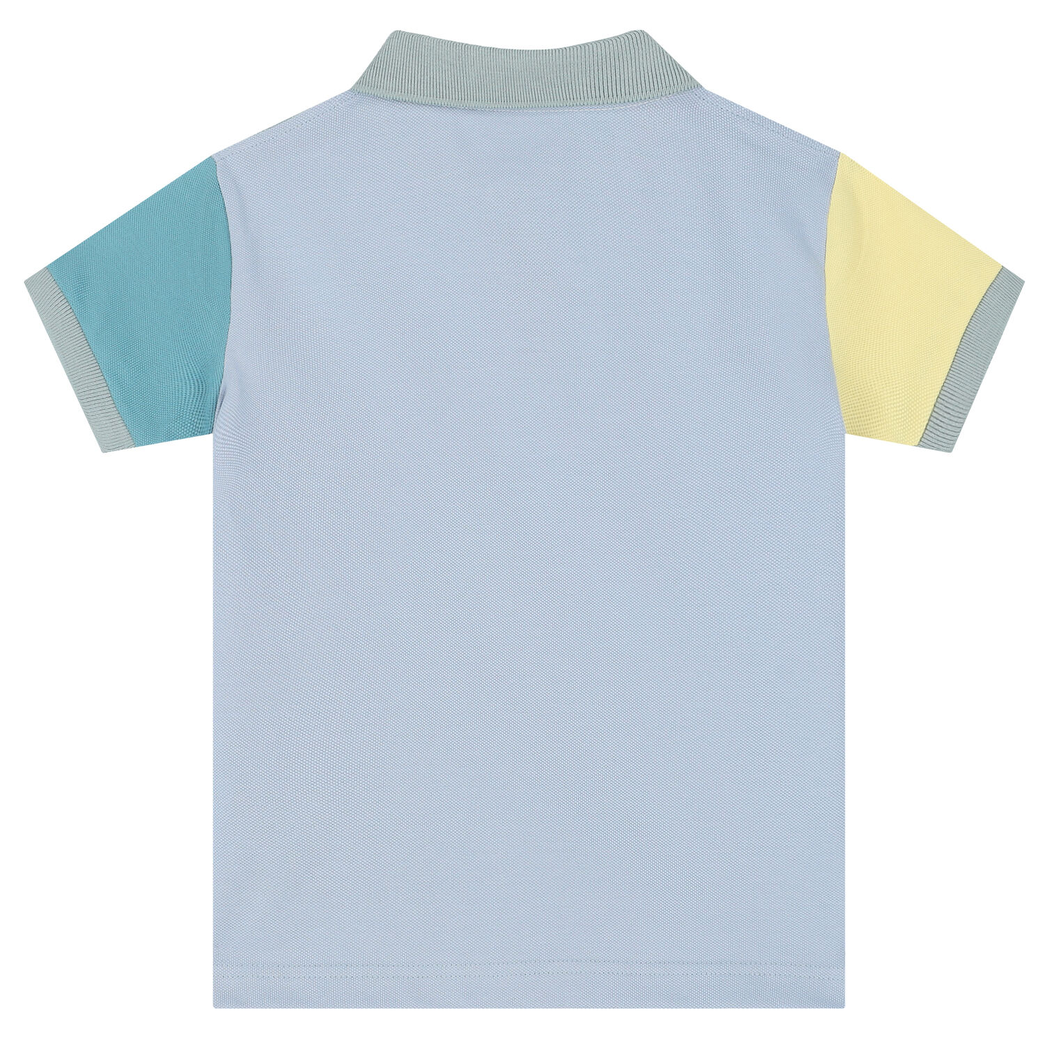 Boys Ivory & Blue Logo Polo Shirt, 2, hi-res