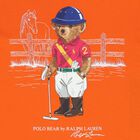 Girls Orange Polo Bear T-Shirt, 1, hi-res