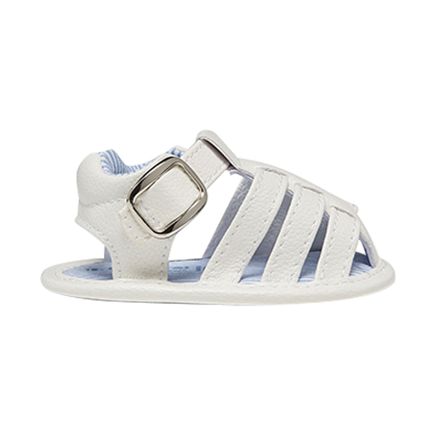 Baby Boys White Sandals, 2, hi-res