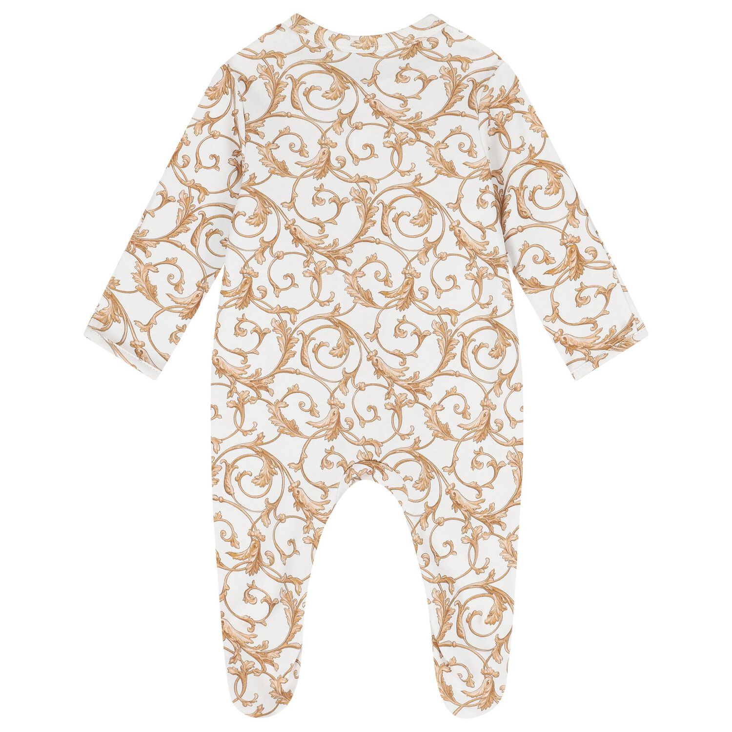 White & Gold Babygrow Gift Set (3 Piece), 1, hi-res
