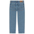 Boys Blue Logo Denim Jeans, 1, hi-res