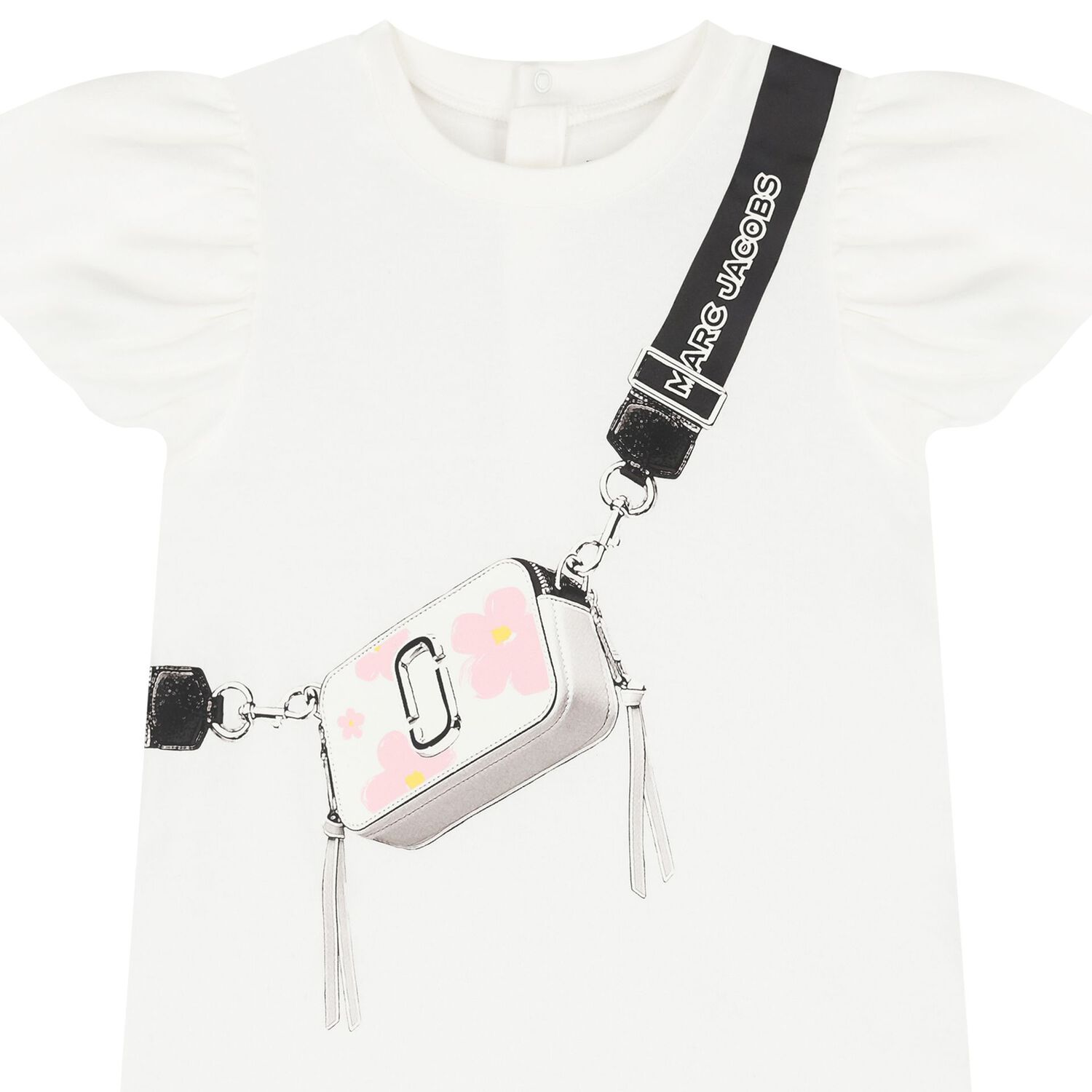 Younger Girls White Logo Bag Dress, 1, hi-res