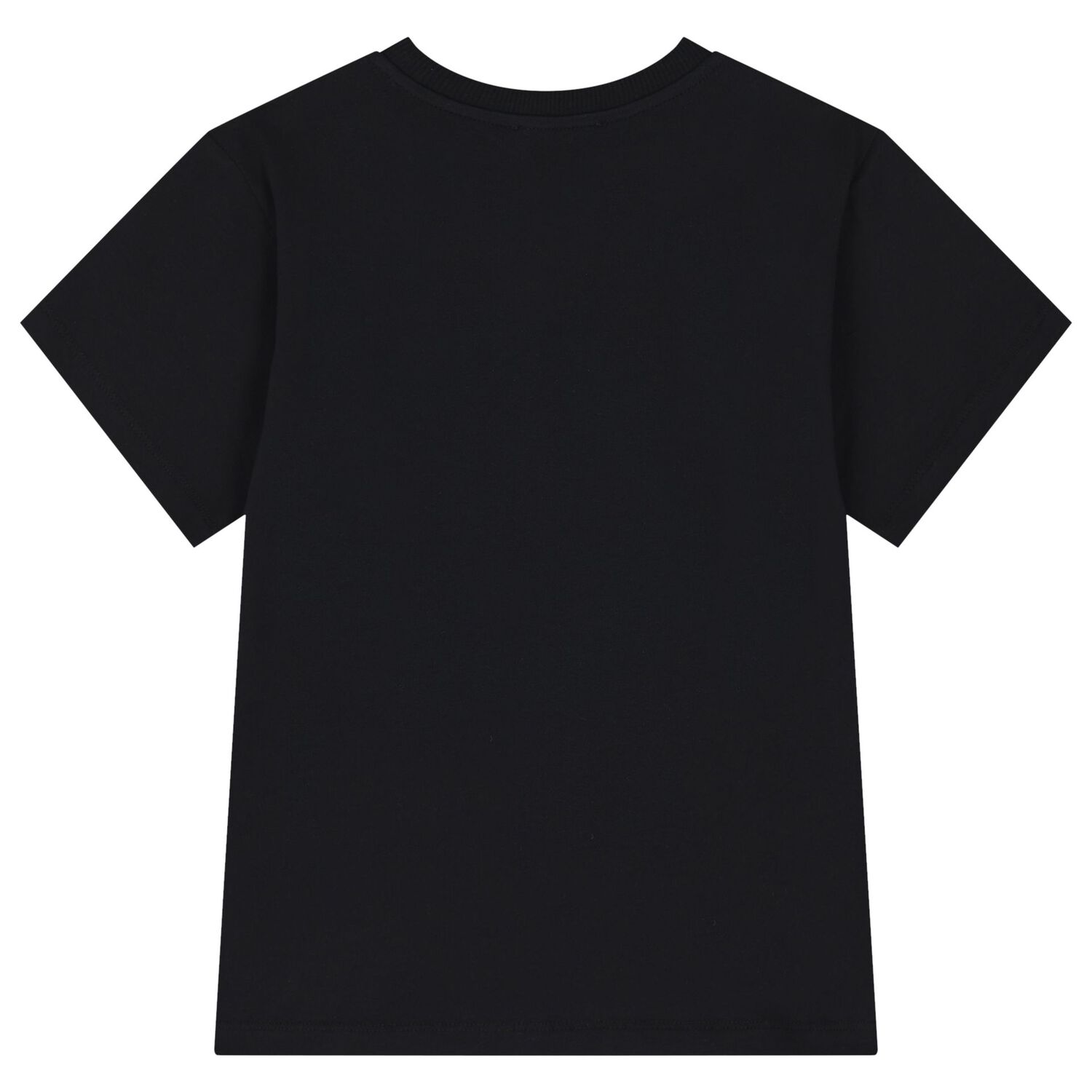 Girls Black Teddy Bear Logo T-Shirt, 4, hi-res