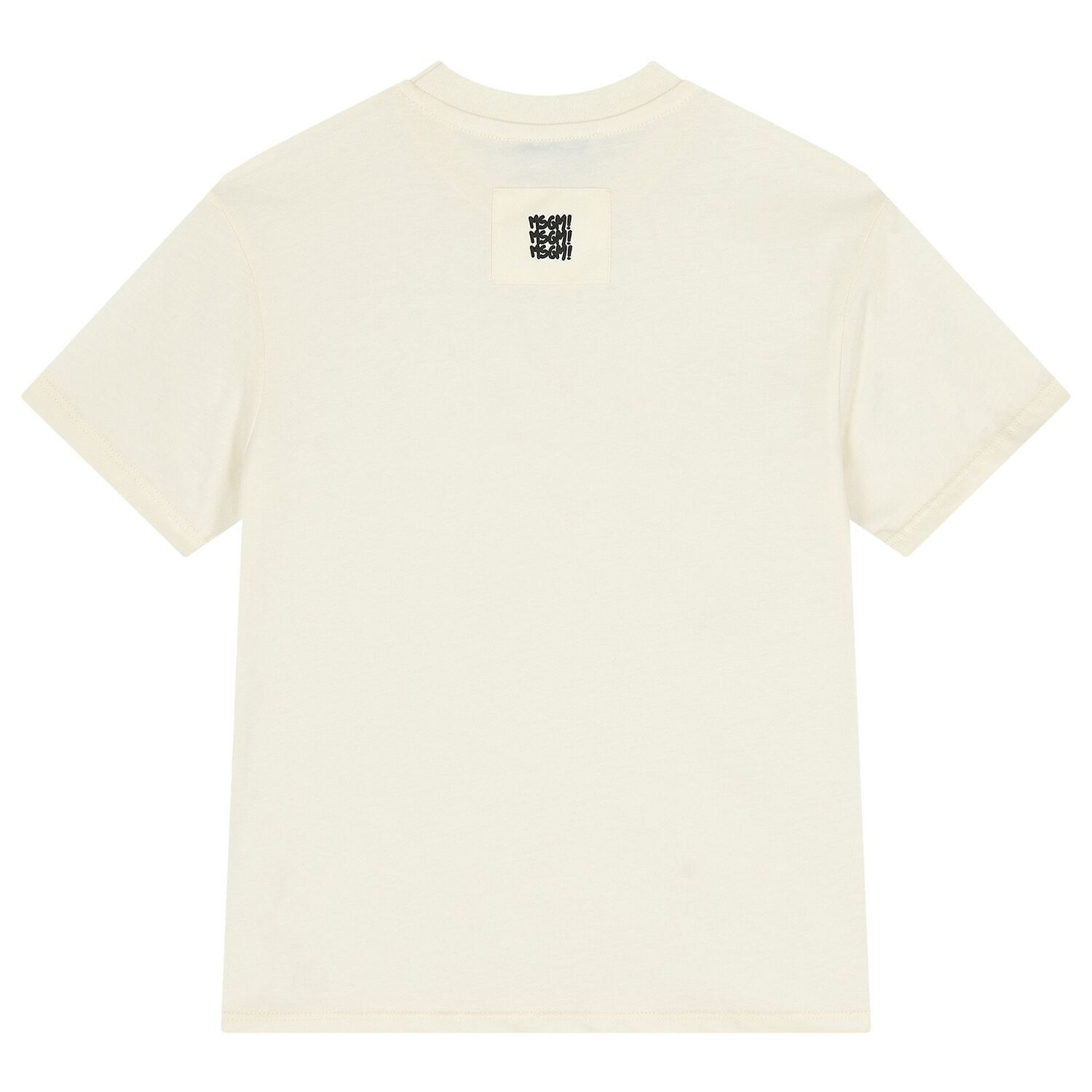 تيشيرت للأولاد بلون عاجي بشعار, 1, hi-res