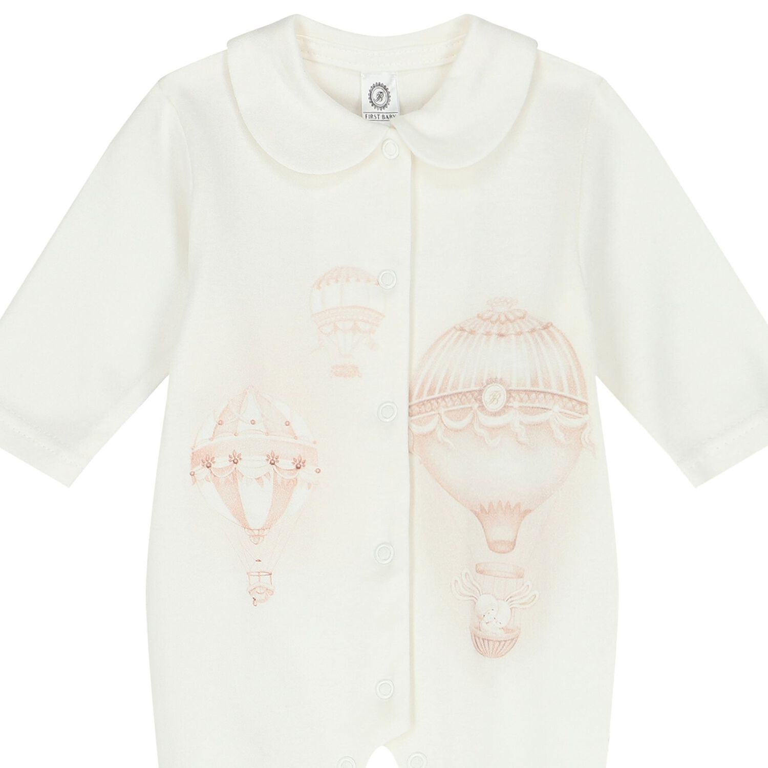 Ivory & Beige Hot Air Balloon Babygrow, 3, hi-res image number null