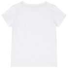 طقم تنورة خريطة جغرافية باللونين الأبيض والبيج للبنات, 1, hi-res