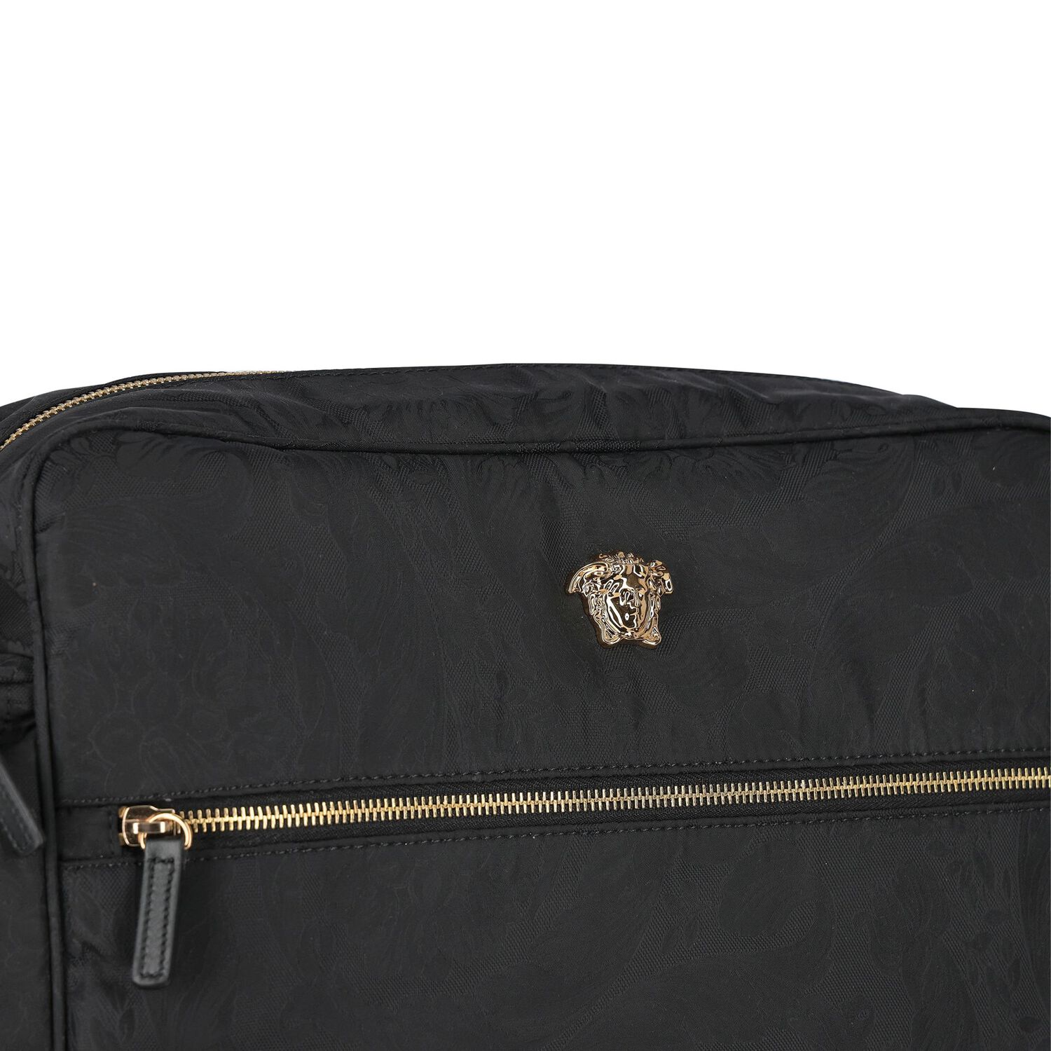Black Medusa Logo Baby Changing Bag, 1, hi-res