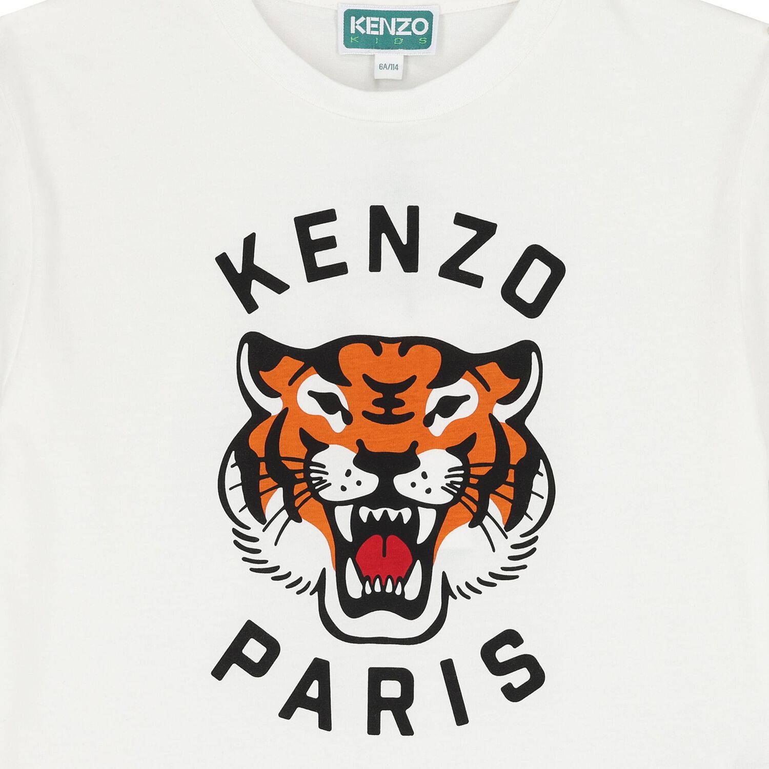 تيشيرت بالشعار بطبعه نمر باللون العاجى , 1, hi-res