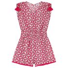 Girls Pink Tassel Playsuit, 1, hi-res