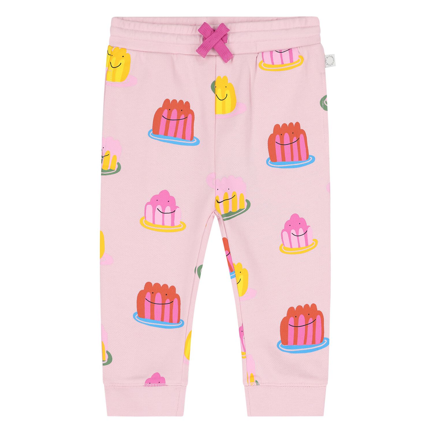 Younger Girls Pink Jelly Joggers, 1, hi-res