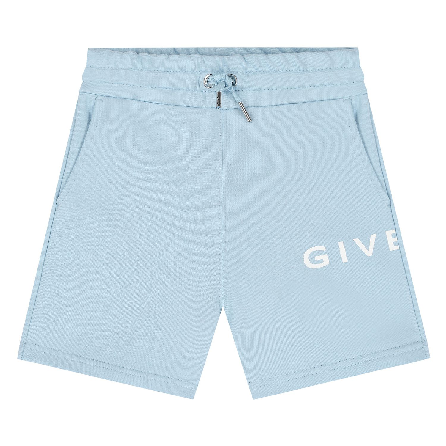 Younger Boys Blue Logo Shorts, 2, hi-res