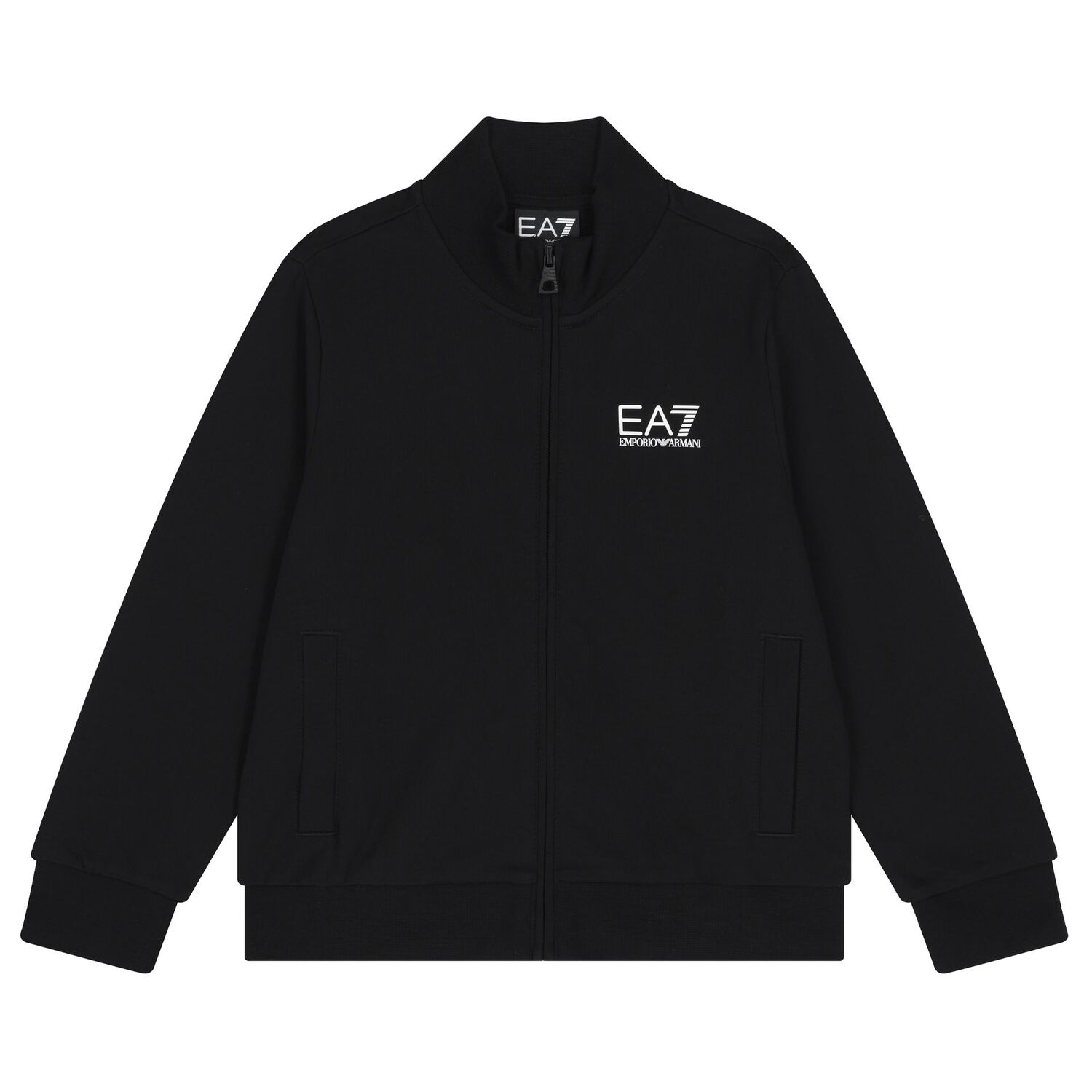 Boys Black Logo Tracksuit, 2, hi-res