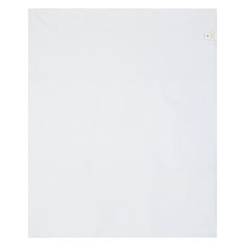 White & Beige Geo Map Logo Baby Blanket