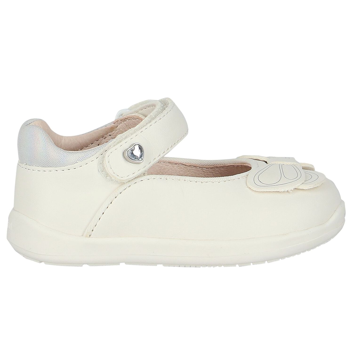 حذاء بنات ما قبل المشي باللون الأبيض, 3, hi-res