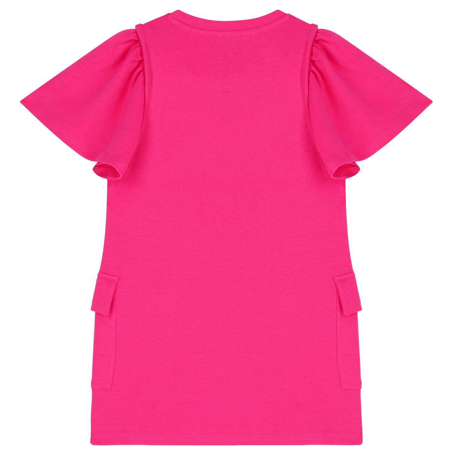 Girls Pink Logo Dress, 1, hi-res