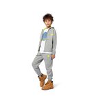 تيشيرت اولاد بالشعار باللون الابيض, 1, hi-res