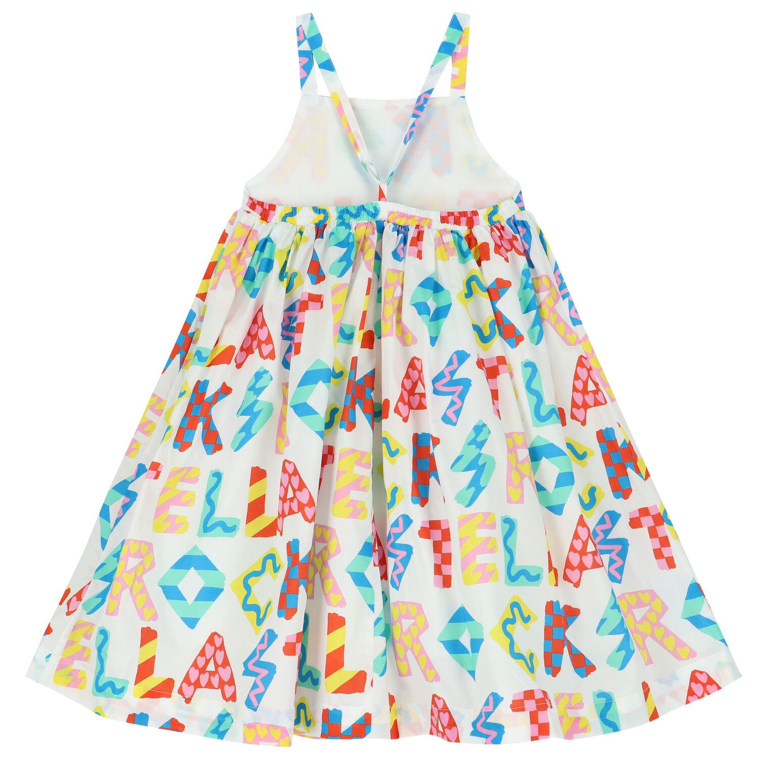 Girls Ivory Logo Dress, 1, hi-res image number null